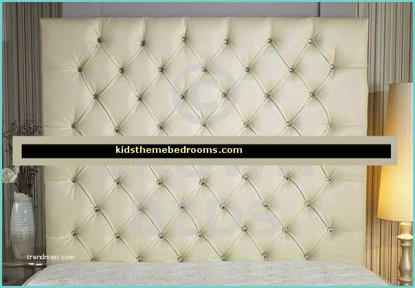 White Diamante Headboard Decorating theme Bedrooms Maries Manor Rhinestone