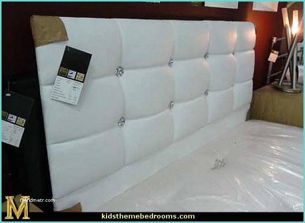White Diamante Headboard Decorating theme Bedrooms Maries Manor Rhinestone