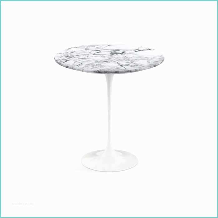 White Tulip Side Table Saarinen Tulip Round Side Table White Base by Knoll