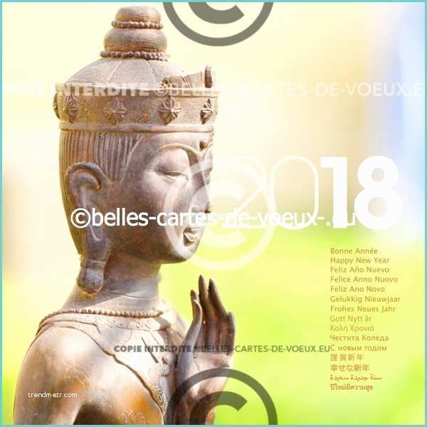 Zen Nouvelle Collection 2018 Carte De Voeux Zen 2018 Buddha Texte Bonne Année 2018